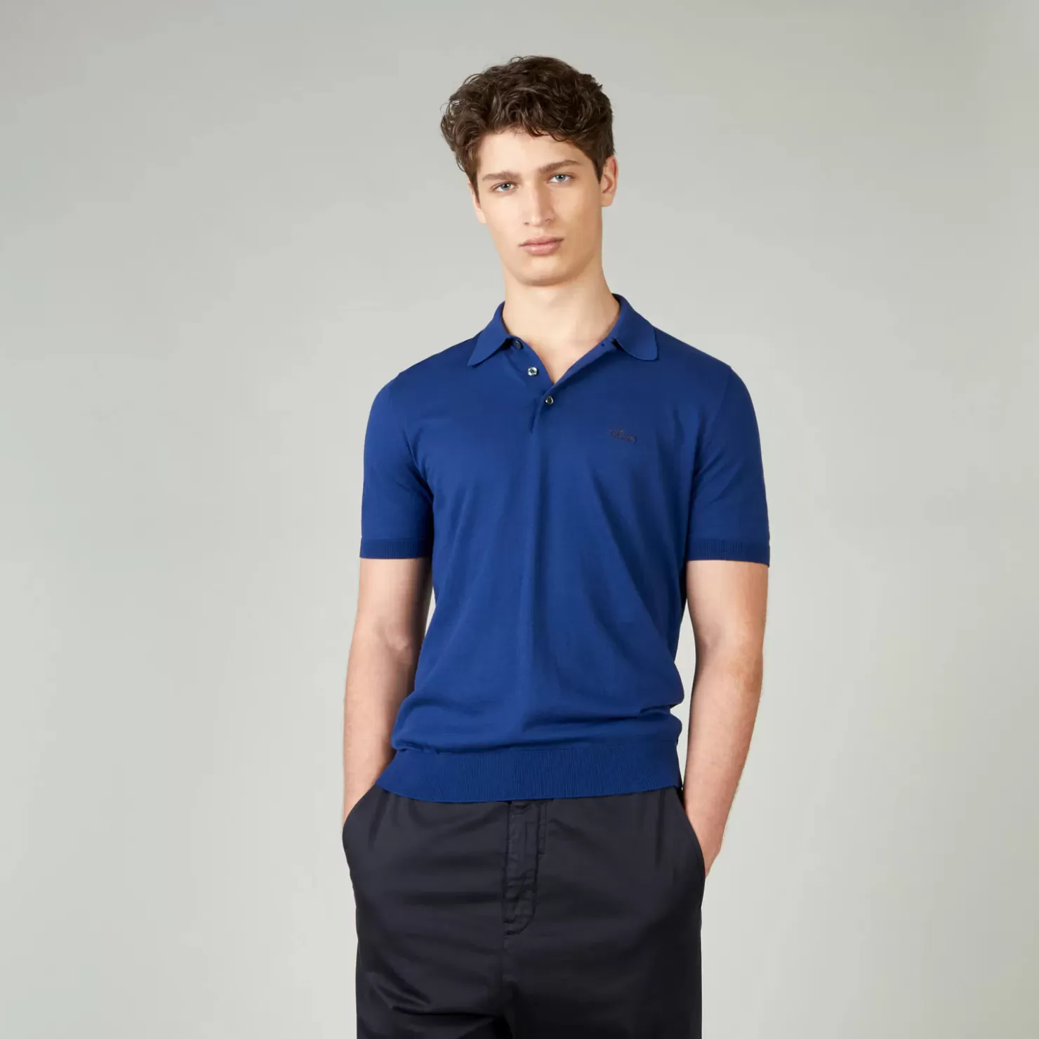 Uomo Hogan Polo In Maglia Di Cotone